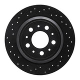 R1 Concepts 99-00 Volvo S70/V70 Rear Left Drilled Black Brake Rotor by R1 Concepts RNC-623-27029L