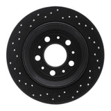R1 Concepts 99-00 Volvo S70/V70 Rear Right Drilled Black Brake Rotor by R1 Concepts RNC-623-27029R
