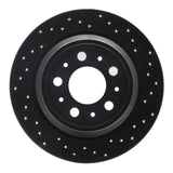 R1 Concepts 99-00 Volvo S70/V70 Rear Right Drilled Black Brake Rotor by R1 Concepts RNC-623-27029R
