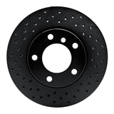 R1 Concepts 91-06 BMW 318i Front Left Drilled Black Brake Rotor by R1 Concepts RNC-623-31027L