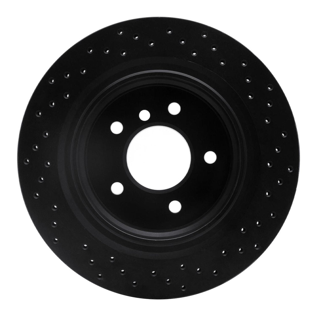 R1 Concepts 95-02 BMW M3 Rear Right Drilled Black Brake Rotor | RNC-623 ...
