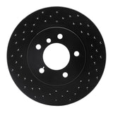 R1 Concepts 99-08 BMW 323i Front Left Drilled Black Brake Rotor
