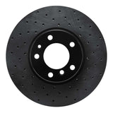 R1 Concepts 00-03 BMW 530i Front Right Drilled Black Brake Rotor by R1 Concepts RNC-623-31051R
