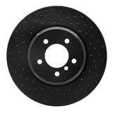 R1 Concepts 04-10 BMW 535i Front Left Drilled Black Brake Rotor by R1 Concepts RNC-623-31063L