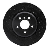 R1 Concepts 04-10 BMW 535i Rear Left Drilled Black Brake Rotor by R1 Concepts RNC-623-31064L