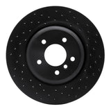 R1 Concepts 04-10 BMW 535i Rear Right Drilled Black Brake Rotor by R1 Concepts RNC-623-31064R