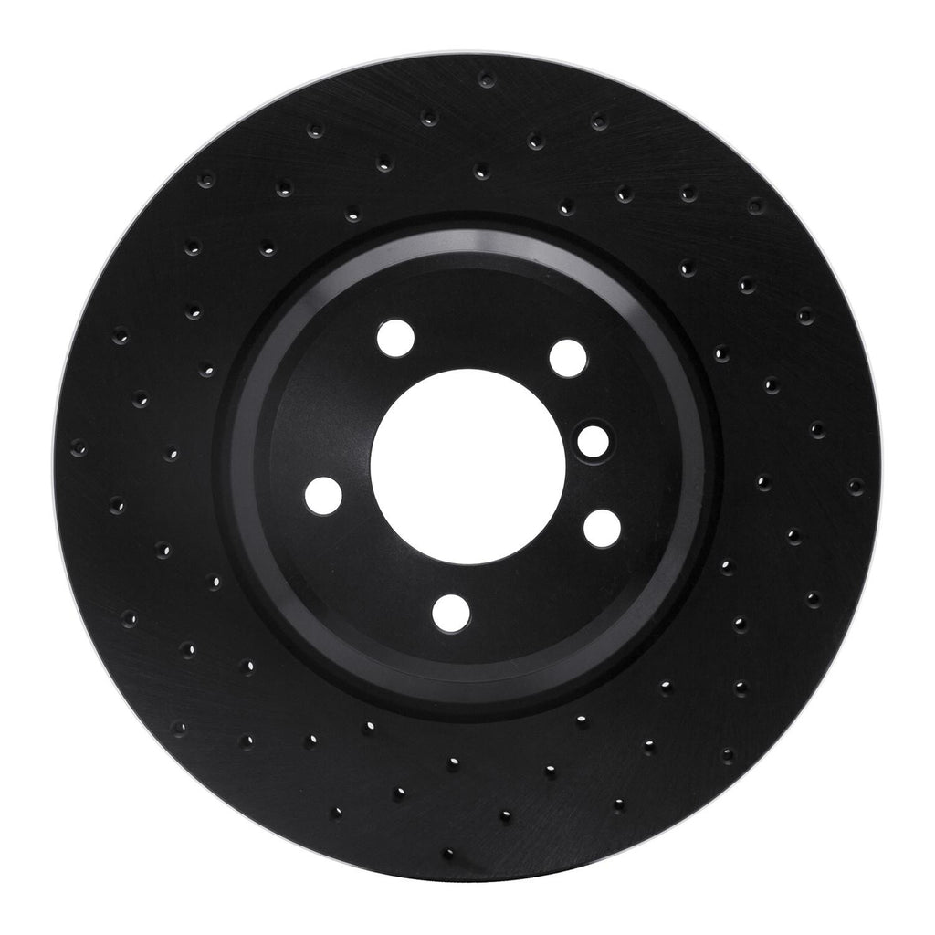 R1 Concepts 07-15 BMW X1 Front Left Drilled Black Brake Rotor | RNC-623 ...