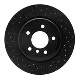 R1 Concepts 08-13 BMW 135I Rear Left Drilled Black Brake Rotor by R1 Concepts RNC-623-31090L