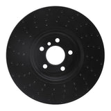 R1 Concepts 09-17 BMW 550i GT Right Front Drilled Black Brake Rotor by R1 Concepts RNC-623-31093D