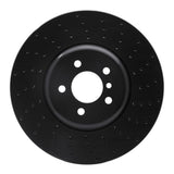 R1 Concepts 09-17 BMW 550i GT Right Front Drilled Black Brake Rotor by R1 Concepts RNC-623-31093D