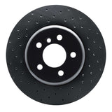 R1 Concepts 10-19 BMW 535i Rear Left Drilled Black Brake Rotor by R1 Concepts RNC-623-31106L