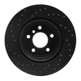R1 Concepts 12-20 BMW 328i RWD Rear Right Drilled Black Brake Rotor by R1 Concepts RNC-623-31109R