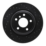 R1 Concepts 12-20 BMW 328i RWD Rear Right Drilled Black Brake Rotor by R1 Concepts RNC-623-31109R