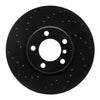 R1 Concepts 12-18 BMW 228i Front Left Drilled Black Brake Rotor