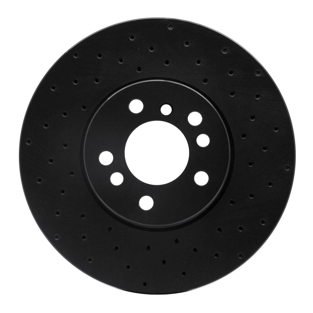 R1 Concepts 00-06 BMW X5 Front Right Drilled Black Brake Rotor | RNC ...
