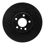 R1 Concepts 07-18 BMW X5 Front Left Drilled Black Brake Rotor by R1 Concepts RNC-623-31142L