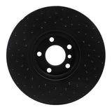 R1 Concepts 07-18 BMW X5 Front Right Drilled Black Brake Rotor by R1 Concepts RNC-623-31142R