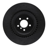 R1 Concepts 10-14 BMW X5 Rear Left Drilled Black Brake Rotor by R1 Concepts RNC-623-31148L