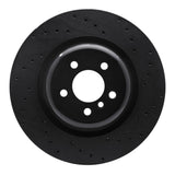R1 Concepts 10-14 BMW X5 Rear Right Drilled Black Brake Rotor by R1 Concepts RNC-623-31148R