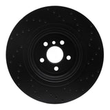R1 Concepts 16-20 BMW 740E IPerformance xDrive Rear Left Drilled Black Brake Rotor by R1 Concepts RNC-623-31162L