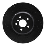 R1 Concepts 16-20 BMW 740E IPerformance xDrive Rear Left Drilled Black Brake Rotor by R1 Concepts RNC-623-31162L