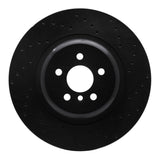 R1 Concepts 16-20 BMW 740E IPerformance xDrive Rear Right Drilled Black Brake Rotor by R1 Concepts RNC-623-31162R
