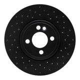 R1 Concepts 07-08 Mini Cooper (Excl Clubman) Front Right Drilled Black Brake Rotor by R1 Concepts RNC-623-32004R