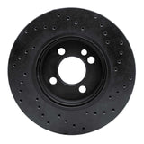 R1 Concepts 07-15 Mini Cooper (Excl Clubman) Front Left Drilled Black Brake Rotor by R1 Concepts RNC-623-32005L