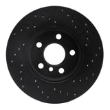 R1 Concepts 14-21 Mini Cooper (Excl Clubman) Front Left Drilled Black Brake Rotor by R1 Concepts RNC-623-32015L