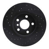 R1 Concepts 14-21 Mini Cooper (Excl Clubman) Front Right Drilled Black Brake Rotor by R1 Concepts RNC-623-32015R