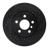 R1 Concepts 14-21 Mini Cooper (Excl Clubman) Front Right Drilled Black Brake Rotor by R1 Concepts RNC-623-32015R