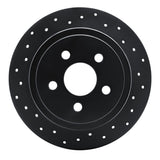 R1 Concepts 95-07 Plymouth Breeze Rear Left Drilled Black Brake Rotor by R1 Concepts RNC-623-39011L