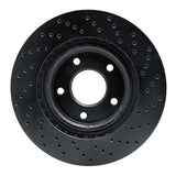 R1 Concepts 07-22 Chrysler 200 Front Left Drilled Black Brake Rotor by R1 Concepts RNC-623-39023L