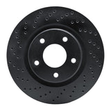 R1 Concepts 07-22 Chrysler 200 Front Left Drilled Black Brake Rotor by R1 Concepts RNC-623-39023L