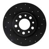 R1 Concepts 93-04 Chrysler 300M Rear Right Drilled Black Brake Rotor by R1 Concepts RNC-623-40012R