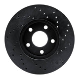 R1 Concepts 00-05 Dodge Neon Front Left Drilled Black Brake Rotor by R1 Concepts RNC-623-40020L