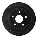 R1 Concepts 02-21 Chrysler Aspen Rear Right Drilled Black Brake Rotor by R1 Concepts RNC-623-40095R