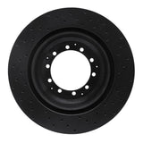 R1 Concepts 05-21 Dodge AE Front & Rear Left/ Rear Left Drilled Black Brake Rotor by R1 Concepts RNC-623-40116L