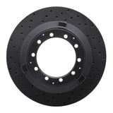 R1 Concepts 05-21 Dodge AE Front & Rear Left/ Rear Left Drilled Black Brake Rotor by R1 Concepts RNC-623-40116L