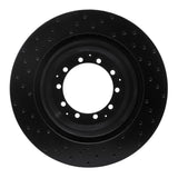R1 Concepts 05-21 Dodge AE Rear Right Drilled Black Brake Rotor by R1 Concepts RNC-623-40116R