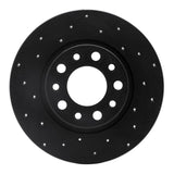 R1 Concepts 14-21 Chrysler 200 Rear Left Drilled Black Brake Rotor by R1 Concepts RNC-623-42012L