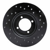 R1 Concepts 74-87 Plymouth Arrow Front Left Drilled Black Brake Rotor by R1 Concepts RNC-623-43000L