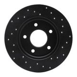 R1 Concepts 94-99 Buick Cutlass Supreme Rear Left Drilled Black Brake Rotor by R1 Concepts RNC-623-45006L