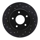 R1 Concepts 94-99 Buick Cutlass Supreme Rear Left Drilled Black Brake Rotor by R1 Concepts RNC-623-45006L