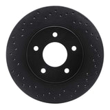 R1 Concepts 94-01 Buick Cutlass Supreme Front Left Drilled Black Brake Rotor