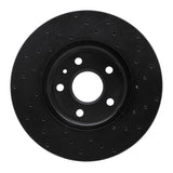 R1 Concepts 10-21 Buick 09-5 Front Left Drilled Black Brake Rotor by R1 Concepts RNC-623-45016L
