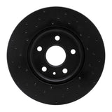 R1 Concepts 10-21 Buick 09-5 Front Right Drilled Black Brake Rotor by R1 Concepts RNC-623-45016R