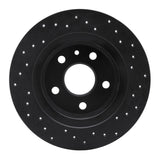 R1 Concepts 11-21 Chevrolet Trax Rear Left Drilled Black Brake Rotor by R1 Concepts RNC-623-45018L