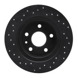 R1 Concepts 11-21 Chevrolet Trax Rear Right Drilled Black Brake Rotor by R1 Concepts RNC-623-45018R