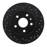 R1 Concepts 11-21 Chevrolet Trax Rear Right Drilled Black Brake Rotor by R1 Concepts RNC-623-45018R